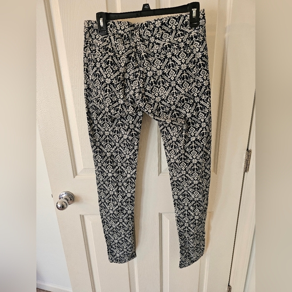 Ralph Lauren Denim & Supply Corduroy Skinny Pants Women's size 28 Blue Cream - Picture 4 of 4